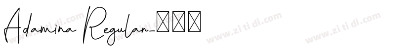 Adamina Regular字体转换